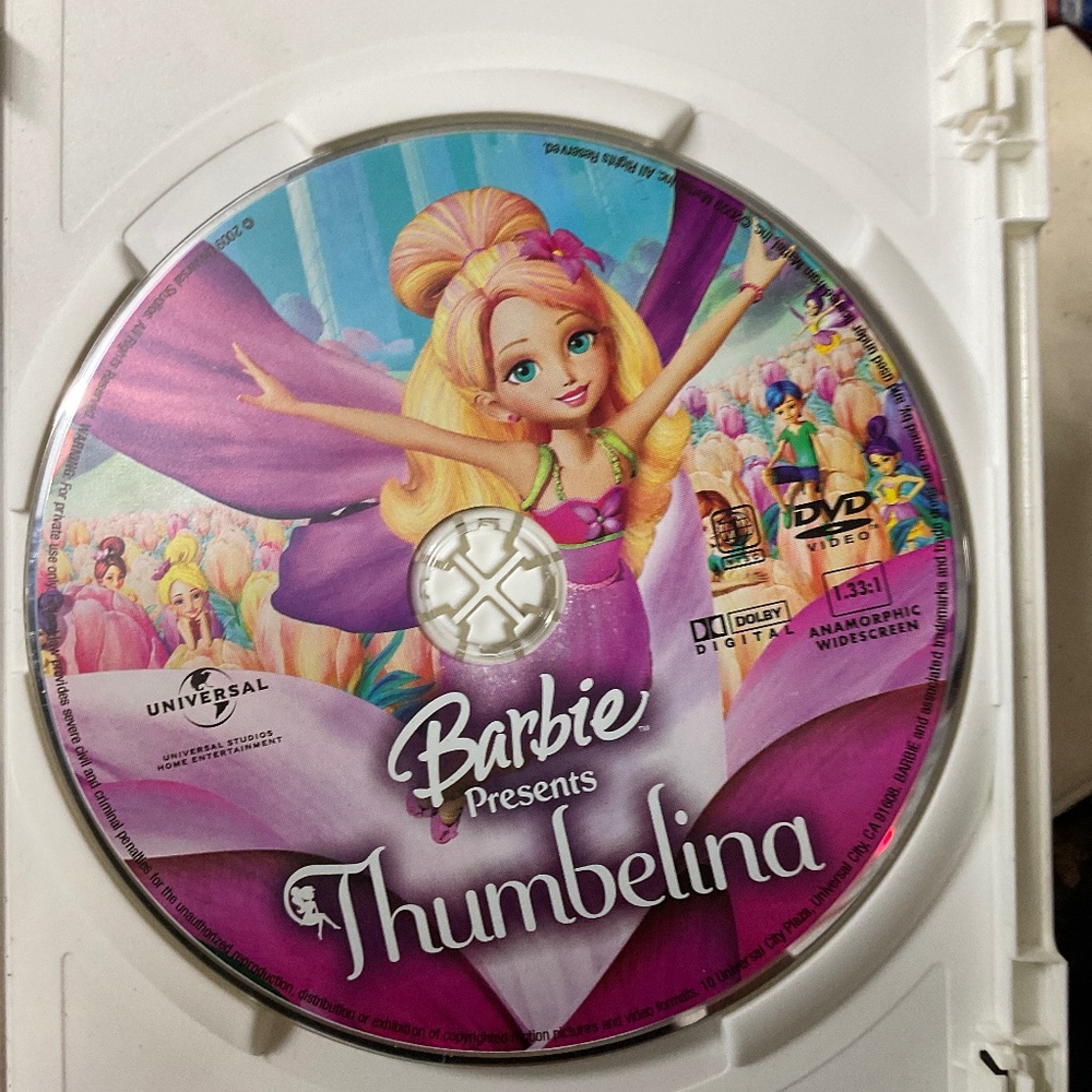 DVD - Barbie presents “Thumbelina “.  V187